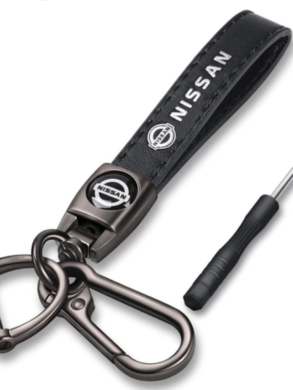 Nissan Leather Keychain